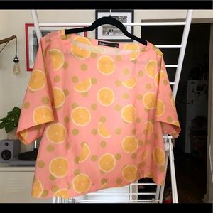 Sherbet Orange Dear Creature crop top